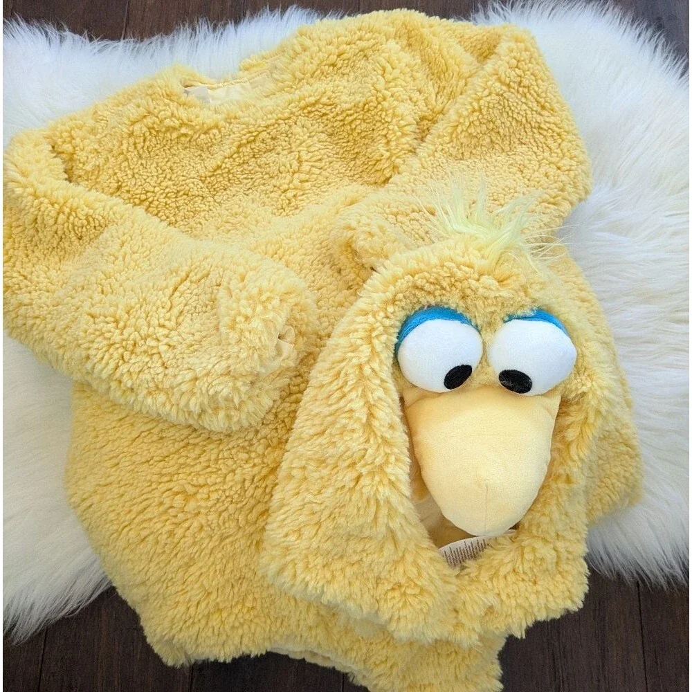 Pottery Barn Kids Sesame Street Yellow Plush Big Bird Costume 2 pieces 7-8y